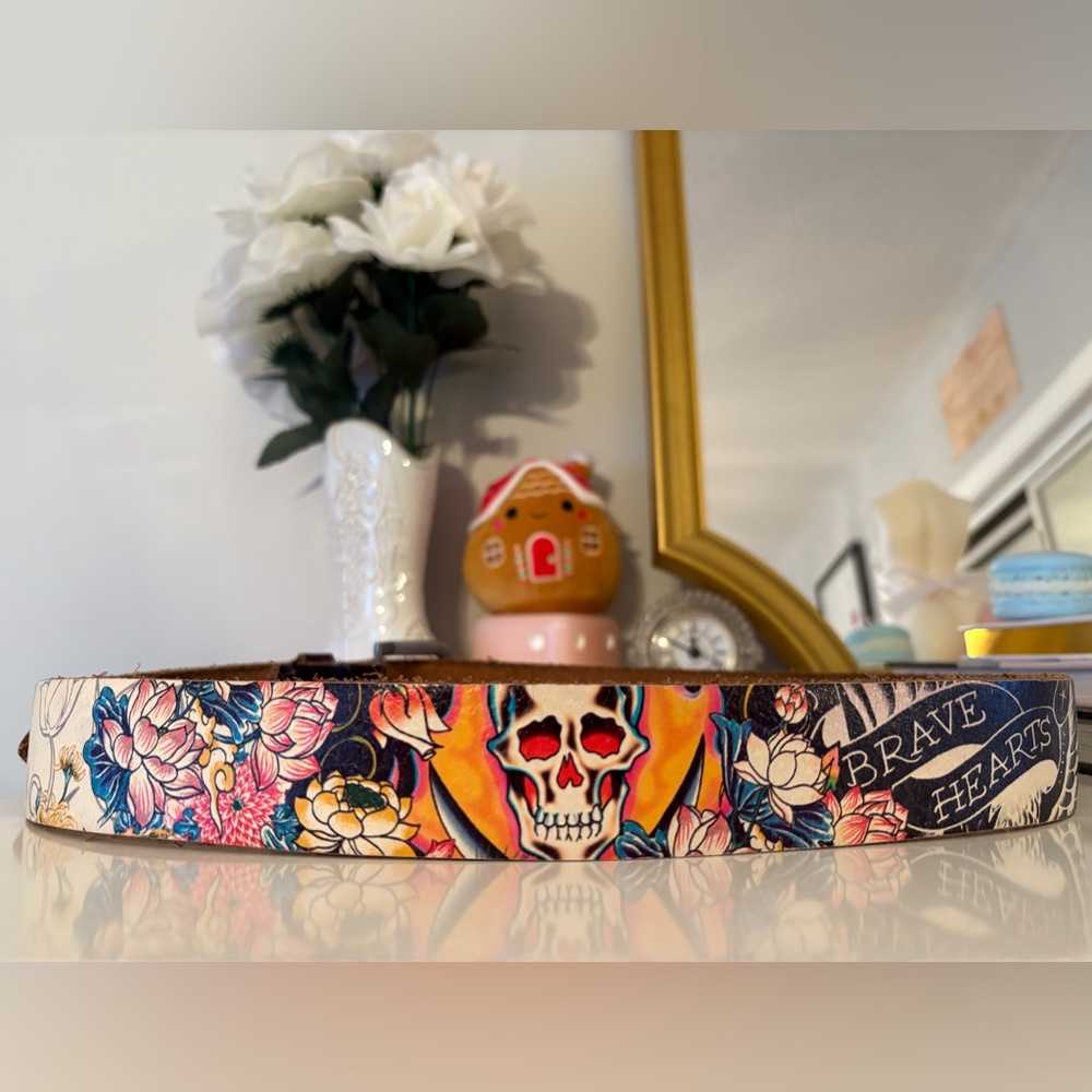 ED HARDY Vintage Leather Belt
